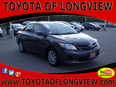 toyota corolla 2012 gray sedan le gasoline 4 cylinders front wheel drive automatic 75604