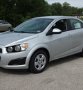 chevrolet sonic 2013 silver sedan ls gasoline 4 cylinders front wheel drive automatic 78114