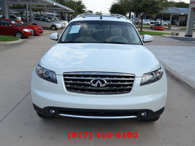 infiniti fx35 2008 off white suv gasoline 6 cylinders rear wheel drive automatic 76051