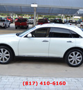 infiniti fx35 2008 off white suv gasoline 6 cylinders rear wheel drive automatic 76051