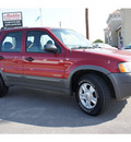 ford escape 2001 red suv xlt gasoline 6 cylinders 4 wheel drive automatic 78654
