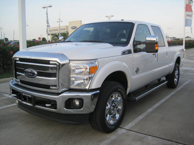 ford f 250 super duty 2012 white lariat biodiesel 8 cylinders 4 wheel drive automatic 77578