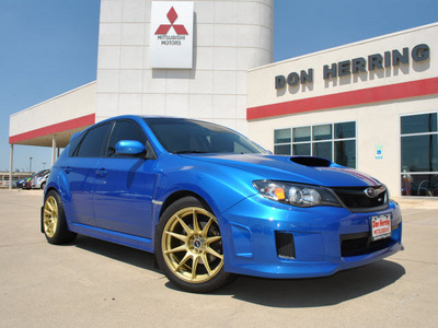 subaru impreza wrx 2011 blue wagon gasoline 4 cylinders all whee drive standard 75062