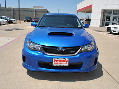 subaru impreza wrx 2011 blue wagon gasoline 4 cylinders all whee drive standard 75062