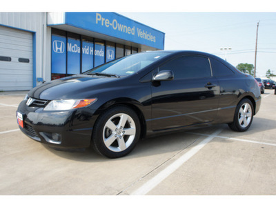 honda civic 2008 black coupe ex gasoline 4 cylinders front wheel drive automatic 77034