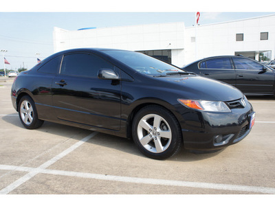 honda civic 2008 black coupe ex gasoline 4 cylinders front wheel drive automatic 77034