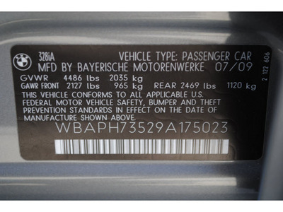 bmw 3 series 2009 dk  gray sedan 328i gasoline 6 cylinders rear wheel drive automatic 77002