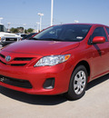 toyota corolla 2013 red sedan gasoline 4 cylinders front wheel drive automatic 76116