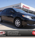 toyota corolla 2012 black sedan l gasoline 4 cylinders front wheel drive automatic 76116