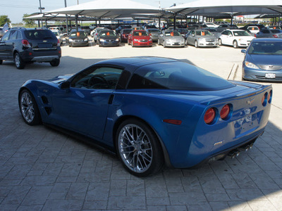 chevrolet corvette 2010 blue coupe zr1 gasoline 8 cylinders rear wheel drive 6 speed manual 76087