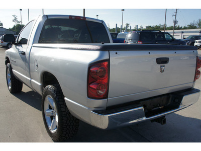 dodge ram 1500 2007 silver pickup truck st gasoline 6 cylinders 2 wheel drive automatic 77338