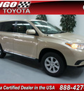 toyota highlander 2012 tan suv gasoline 6 cylinders front wheel drive not specified 91731