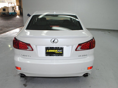 lexus is 250 2010 white sedan gasoline 6 cylinders rear wheel drive automatic 91731