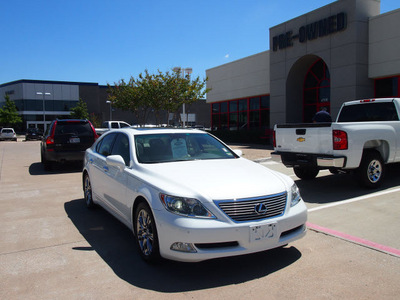 lexus ls 460 2007 off white sedan gasoline 8 cylinders rear wheel drive automatic 75093