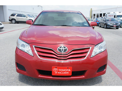 toyota camry 2010 red sedan le gasoline 4 cylinders front wheel drive automatic 76543