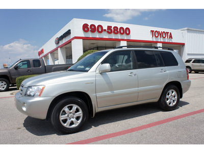 toyota highlander 2003 silver suv limited gasoline 6 cylinders front wheel drive automatic 76543