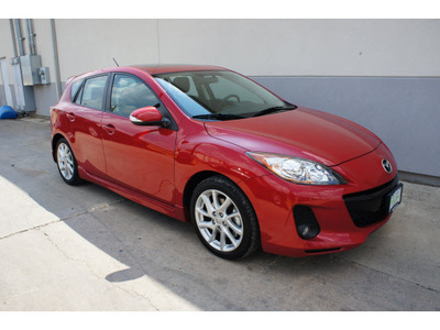 mazda mazda3 2012 red hatchback gasoline 4 cylinders front wheel drive automatic 78757