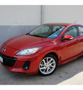 mazda mazda3 2012 red hatchback gasoline 4 cylinders front wheel drive automatic 78757