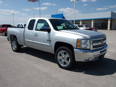 chevrolet silverado 1500 2013 silver pickup truck lt flex fuel v8 2 wheel drive automatic 78009