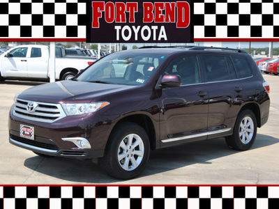 toyota highlander 2012 dk  red suv gasoline 6 cylinders front wheel drive automatic with overdrive 77469