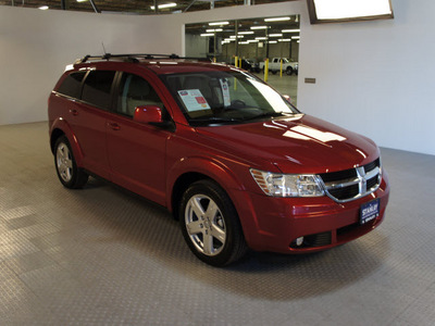 dodge journey 2010 dk  red suv sxt gasoline 6 cylinders front wheel drive automatic 75219