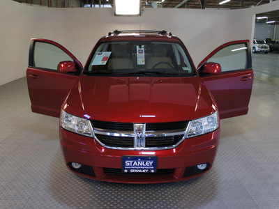 dodge journey 2010 dk  red suv sxt gasoline 6 cylinders front wheel drive automatic 75219