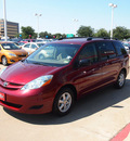 toyota sienna 2008 dk  red van le 7 passenger gasoline 6 cylinders front wheel drive automatic 76053