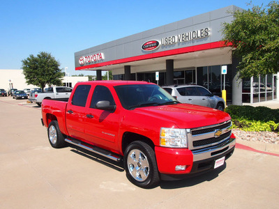 chevrolet silverado 1500 2010 red lt flex fuel 8 cylinders 2 wheel drive automatic 76053