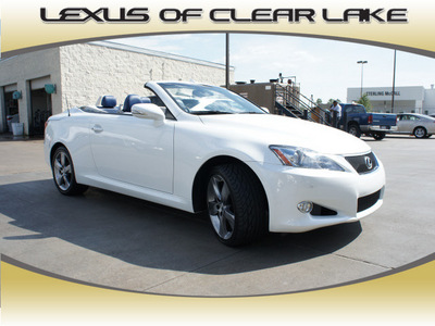 lexus is 350c 2010 white gasoline 6 cylinders rear wheel drive automatic 77546