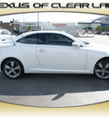 lexus is 350c 2010 white gasoline 6 cylinders rear wheel drive automatic 77546