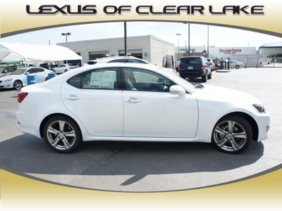 lexus is 250 2012 white sedan gasoline 6 cylinders rear wheel drive automatic 77546