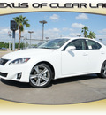 lexus is 250 2012 white sedan gasoline 6 cylinders rear wheel drive automatic 77546