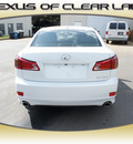 lexus is 250 2012 white sedan gasoline 6 cylinders rear wheel drive automatic 77546