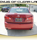 lexus is 250 2012 red sedan gasoline 6 cylinders rear wheel drive automatic 77546