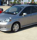 honda fit 2007 gray hatchback sport gasoline 4 cylinders front wheel drive automatic 77065