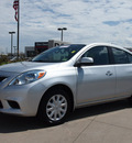nissan versa 2012 silver sedan 1 6 sv gasoline 4 cylinders front wheel drive automatic with overdrive 76018