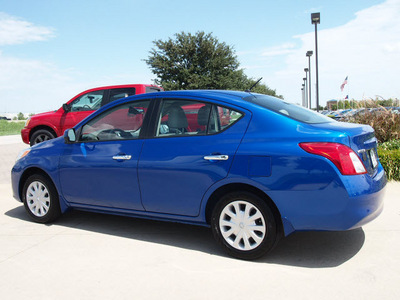 nissan versa 2012 blue sedan 1 6 sv gasoline 4 cylinders front wheel drive automatic with overdrive 76018