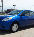 nissan versa 2012 blue sedan 1 6 sv gasoline 4 cylinders front wheel drive automatic with overdrive 76018