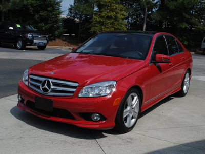 mercedes benz c class 2010 red sedan c300 4matic sport gasoline 6 cylinders all whee drive automatic 27616