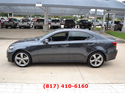 lexus is 250 2011 dk  gray sedan gasoline 6 cylinders rear wheel drive automatic 76051