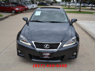 lexus is 250 2011 dk  gray sedan gasoline 6 cylinders rear wheel drive automatic 76051