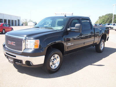 gmc sierra 2500hd 2009 black sle diesel 8 cylinders 4 wheel drive automatic 77859