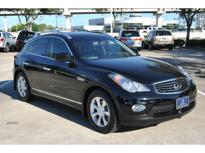 infiniti ex35 2009 black suv gasoline 6 cylinders rear wheel drive automatic with overdrive 77074
