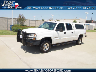 chevrolet silverado 2500hd classic 2007 white lt diesel 8 cylinders 4 wheel drive automatic 76108