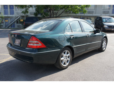 mercedes benz c class 2002 dk  green sedan c240 gasoline 6 cylinders rear wheel drive automatic 78753