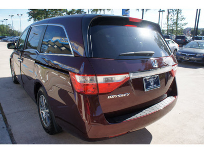 honda odyssey 2012 dk  red van ex l gasoline 6 cylinders front wheel drive automatic 77339