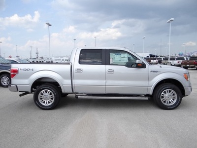 ford f 150 2012 silver lariat flex fuel 8 cylinders 4 wheel drive shiftable automatic 77388