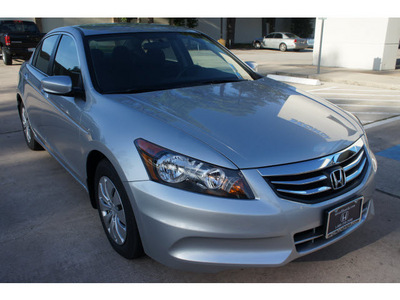 honda accord 2012 silver sedan lx gasoline 4 cylinders front wheel drive automatic 77339