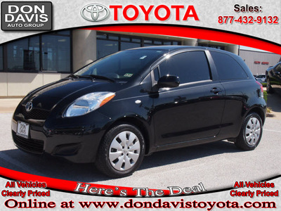 toyota yaris 2010 black gasoline 4 cylinders front wheel drive 5 speed manual 76011