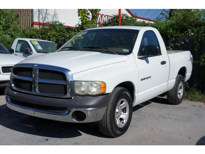 dodge ram 1500 2002 white pickup truck st gasoline 6 cylinders rear wheel drive automatic 77018